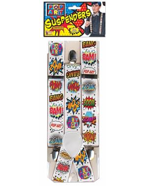 Bretele Pop Art pentru adult
