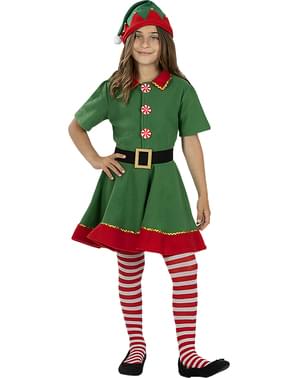 Fato de elfo natalício para menina