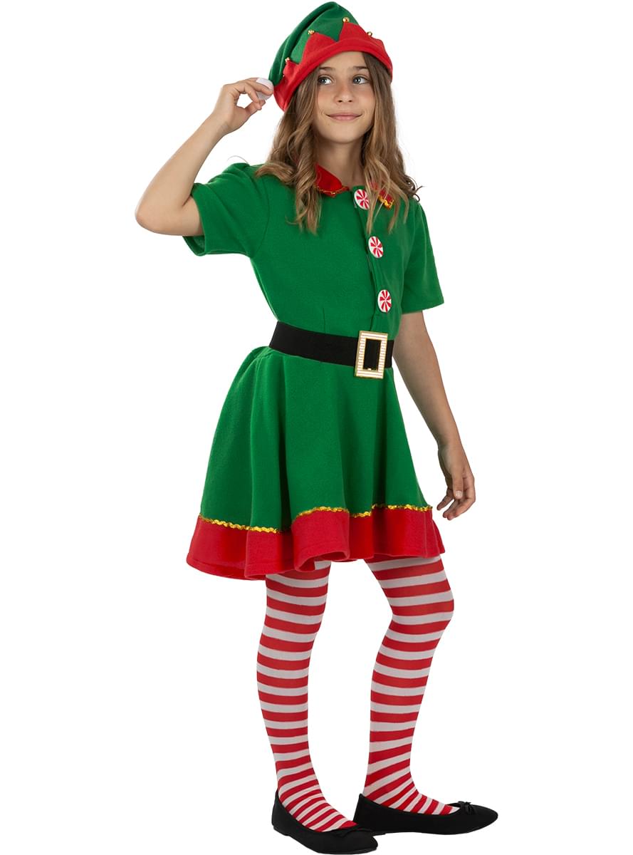 Fato de elfo natalício para menina