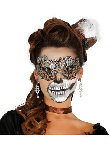 Antifaz steampunk tenebroso para mujer