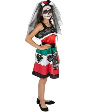 Rubie's Costume halloween catrina dia de los muertos bambina 5-7 an