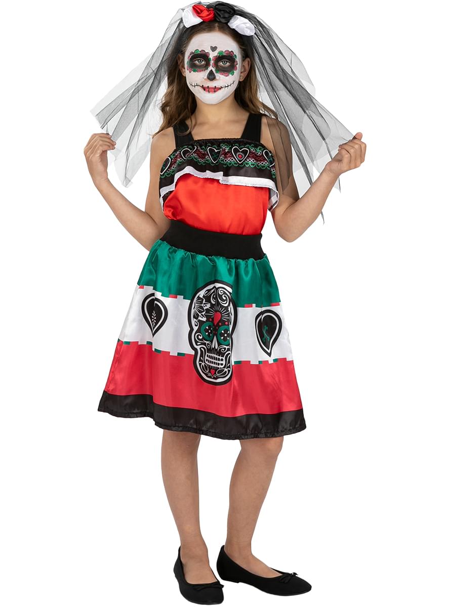 Fato de Dia de los Muertos para menina