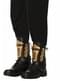 Tapa botas preto Steampunk para adulto