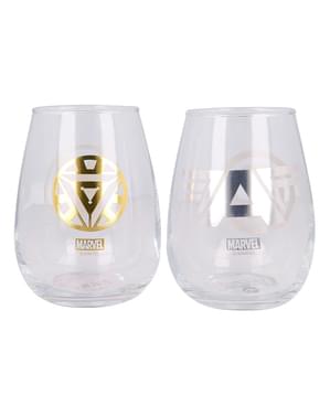 Set med 2 Glas Avengers - Marvel