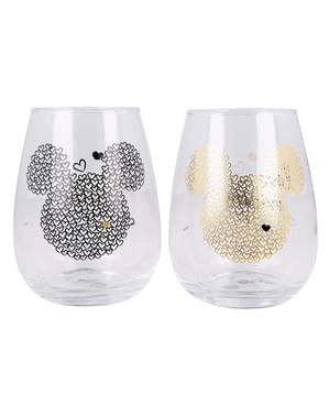 Set med 2 Glas Mickey Mouse