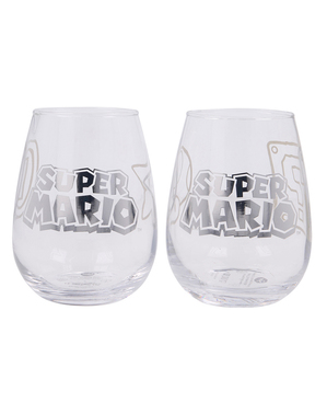 Sett med 2 Super Mario Glass