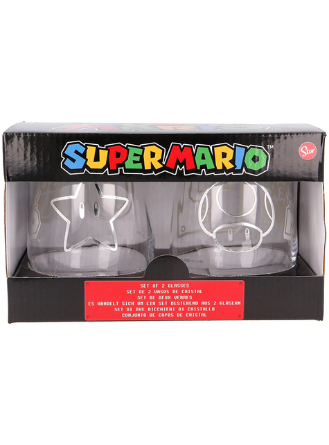 Set 2 Vasos Super Mario Bros