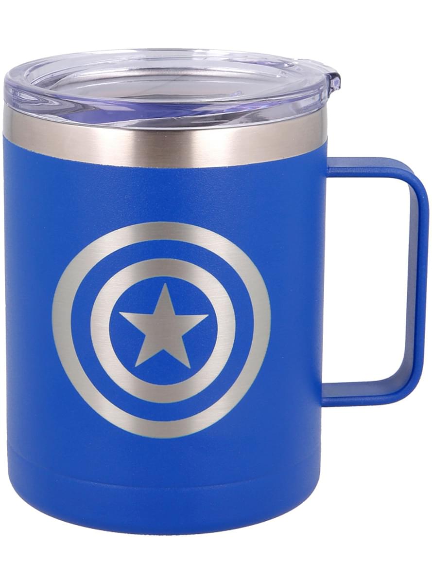 Kubek Termos Logo Kapitan Ameryka - Marvel