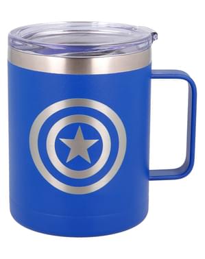 Captain America Logo Thermos Mug - Marvel