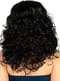 Peruca preta de cabelo comprido