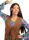 Perruque hippie brune