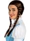 Perruque tresses brune femme