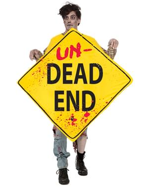Adult's Zombie Road Sign Costume