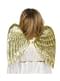 Asas de anjo douradas infantis