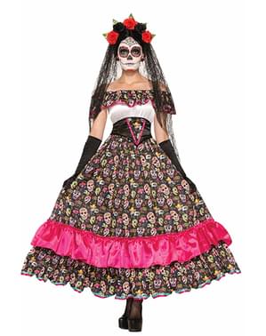 תלבושות מוות מקסיקני Catrina נשים