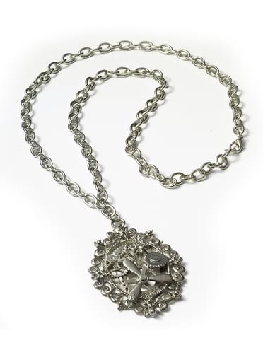 Collier argenté Steampunk femme