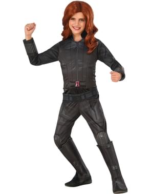 Deluxe Civil War Black Widow Captain America kostume til piger