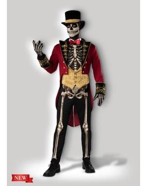 Dompteur-Skelett Kostüm für Herren