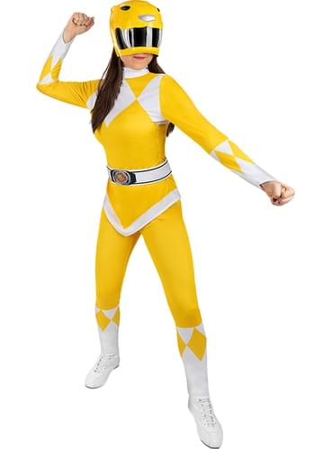 Power Rangers Costume Adult T-Shirt - Yellow - L