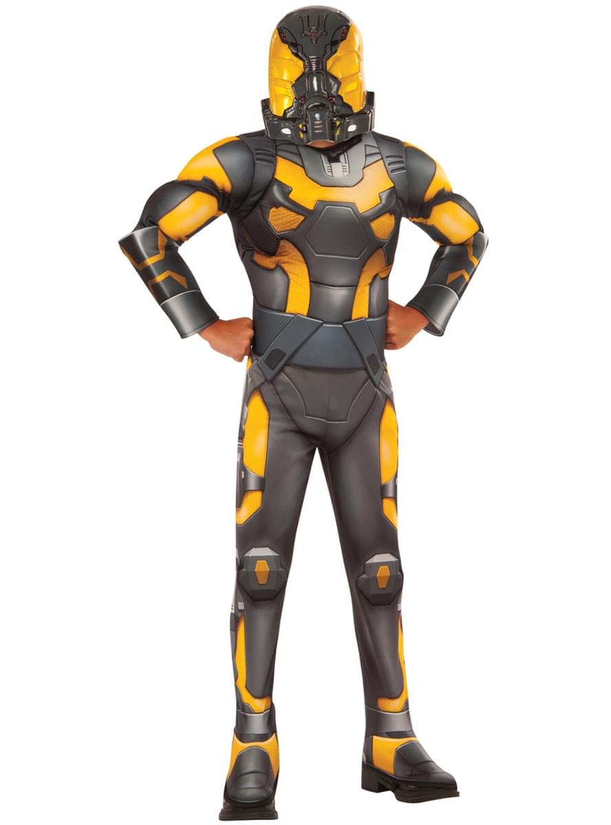 Fato de Yellow Jacket Ant Man deluxe para menino
