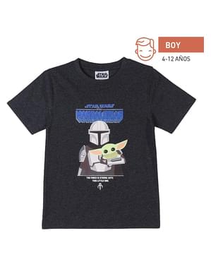 Mandalorian Baby Yoda T-shirt til drenge - Star Wars