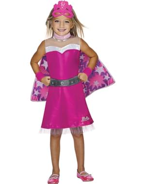 Fato de Barbie super-heroína para menina