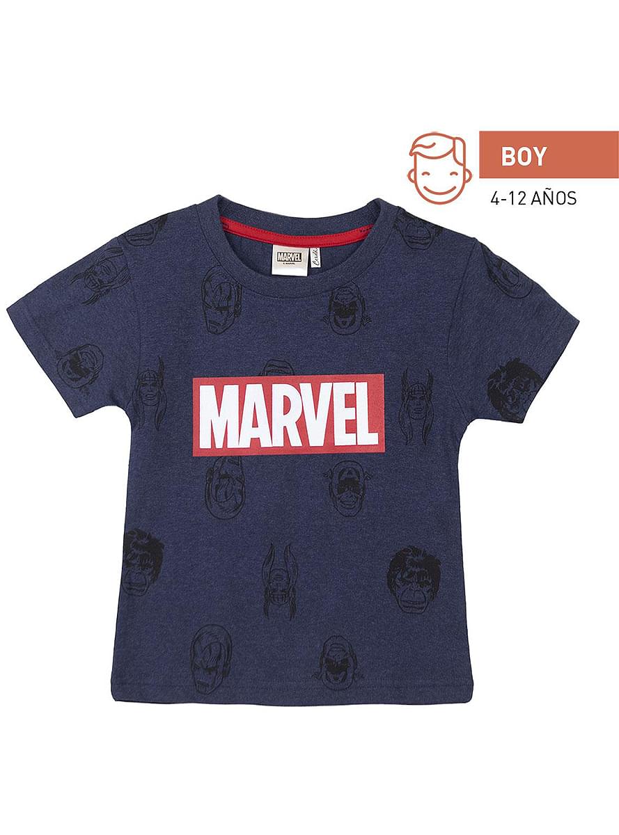 Μπλουζάκι με το λογότυπο της Marvel και εικόνες για αγόρια