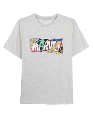 T-shirt Marvel logga collage för honom