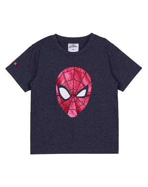 Camiseta Spiderman cara para niño