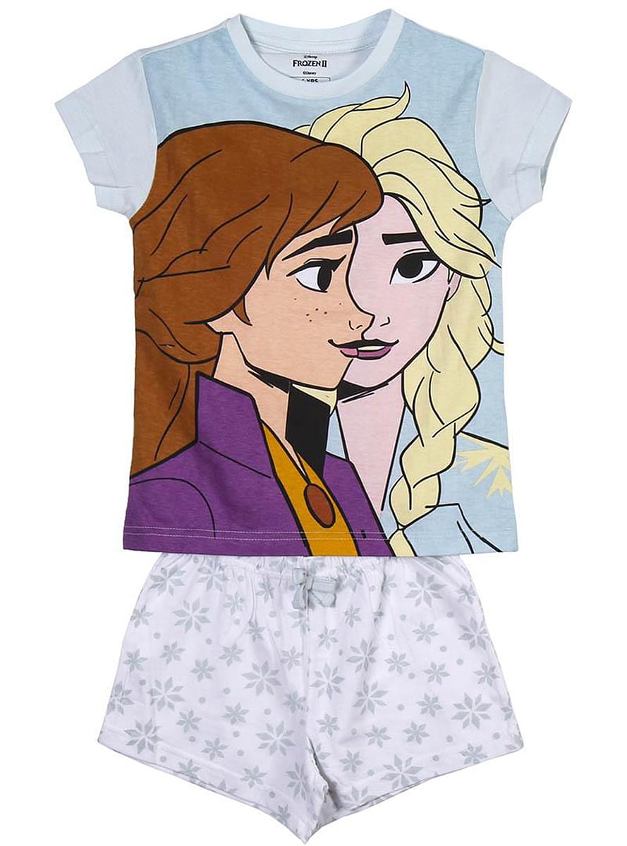 Pijama Anna i Elsa kratka za devojčicu - Frozen II