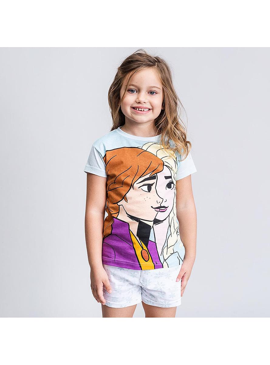Pijama Anna i Elsa kratka za devojčicu - Frozen II