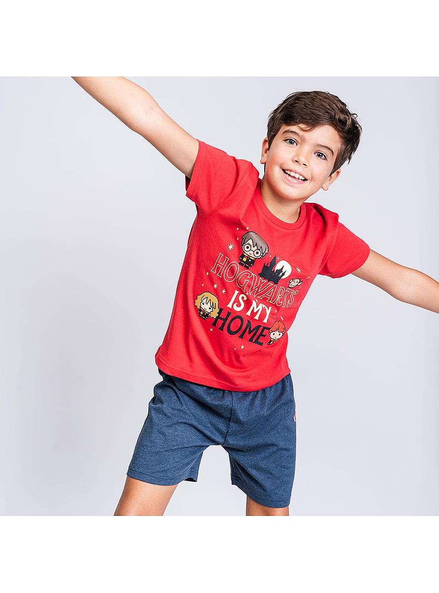 Pyjamas Hogwarts kort för barn - Harry Potter