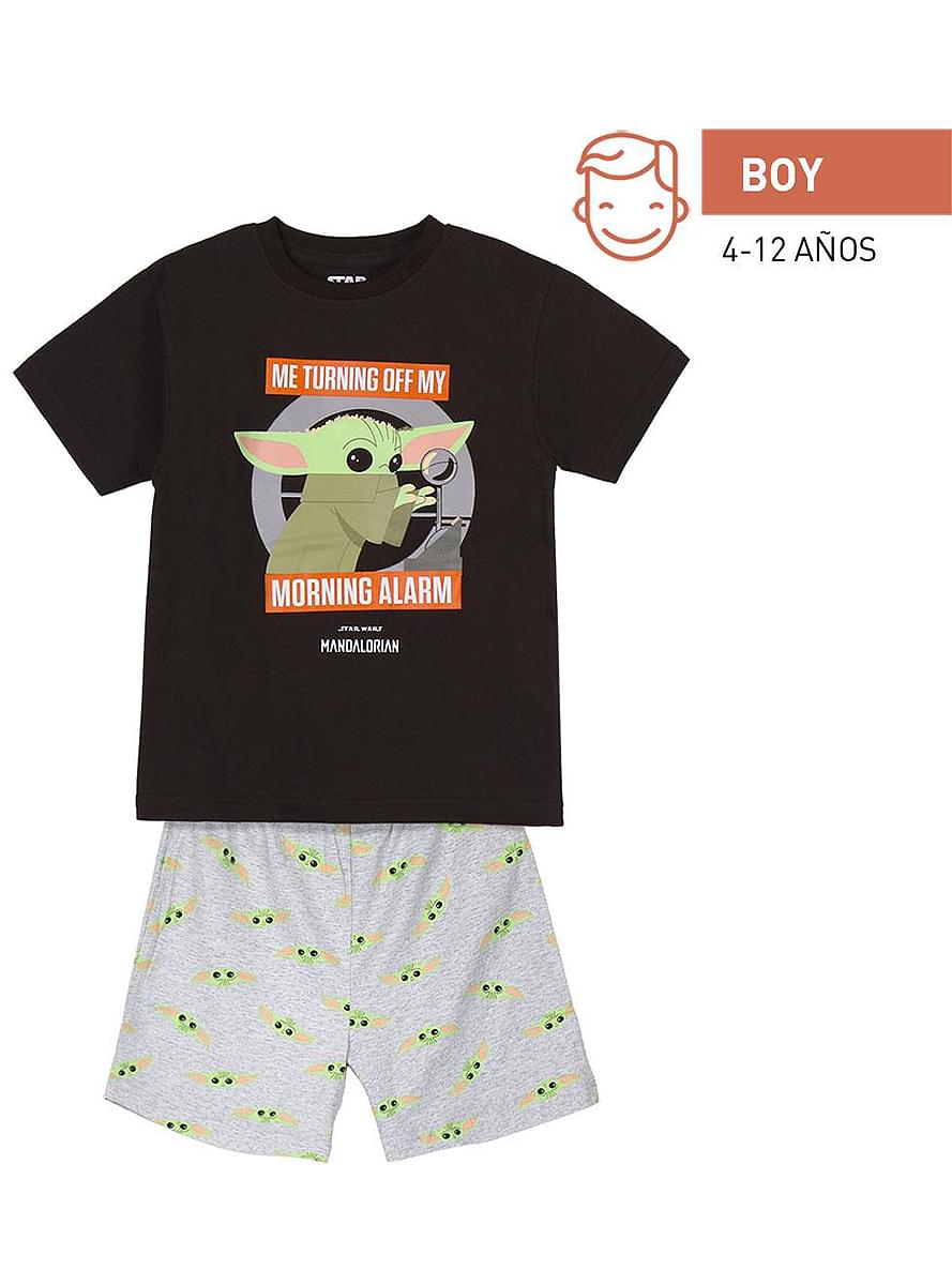 De Mandalorian Baby Yoda korte pyjama voor jongens - Star Wars