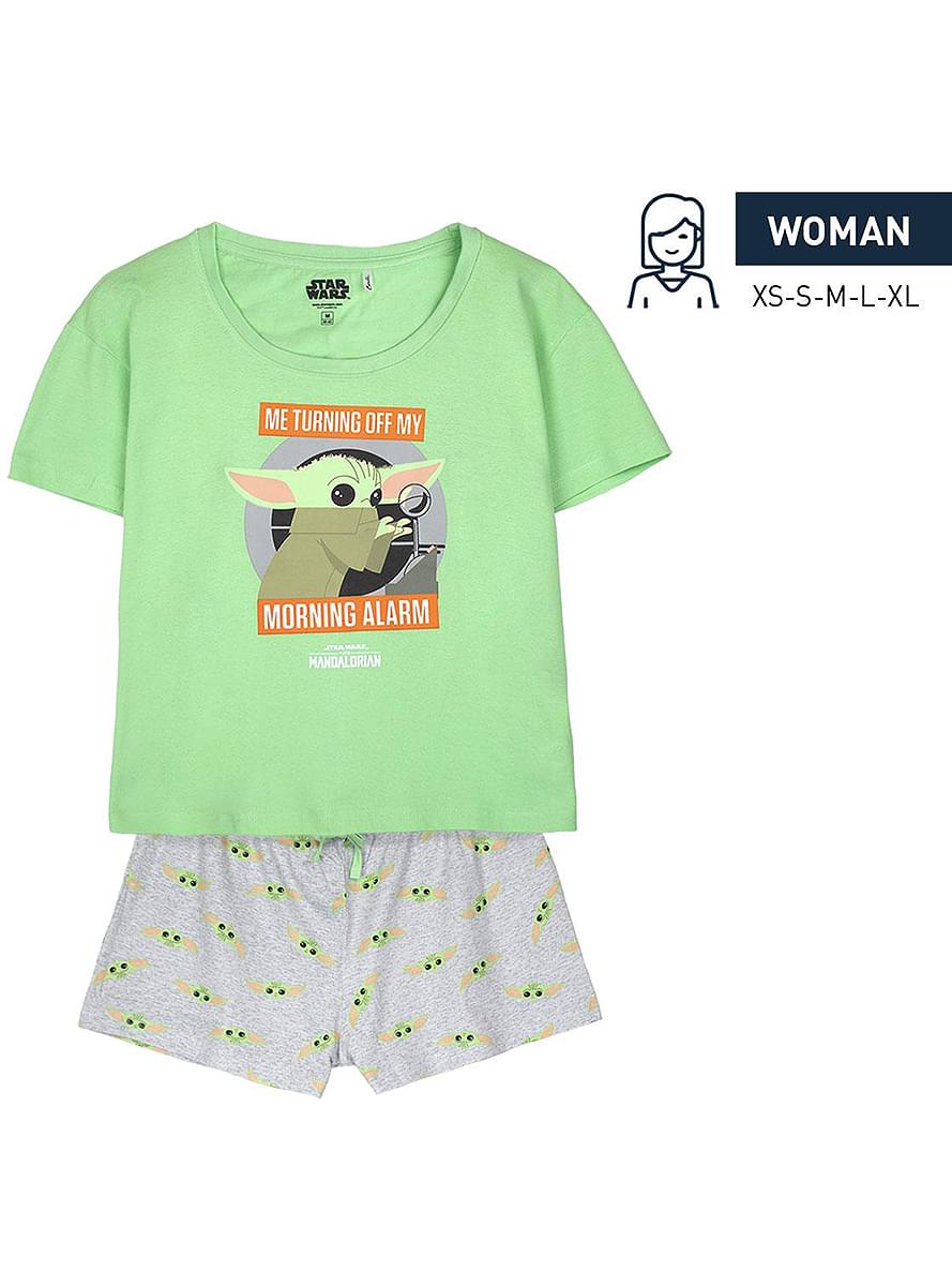 Pigiama corto Baby Yoda The Mandalorian da donna - Star Wars 