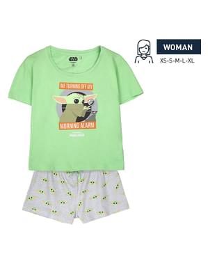 Krátke pyžamo Mandalorian Baby Yoda pre ženy - Star Wars