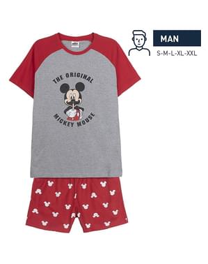 Kort Mickey Mouse pysjamas for menn