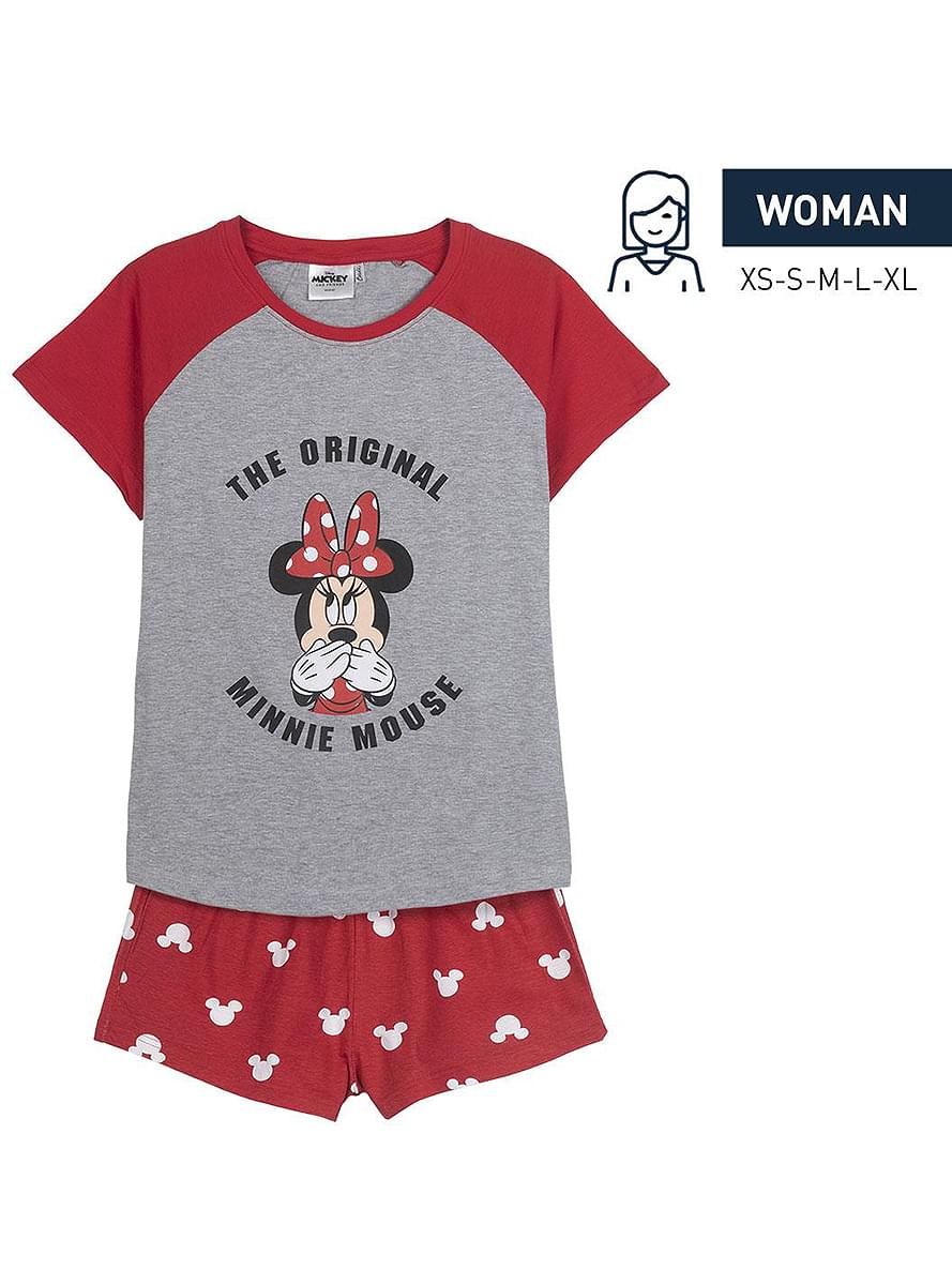 Kratka pidžama Minnie Mouse za žene