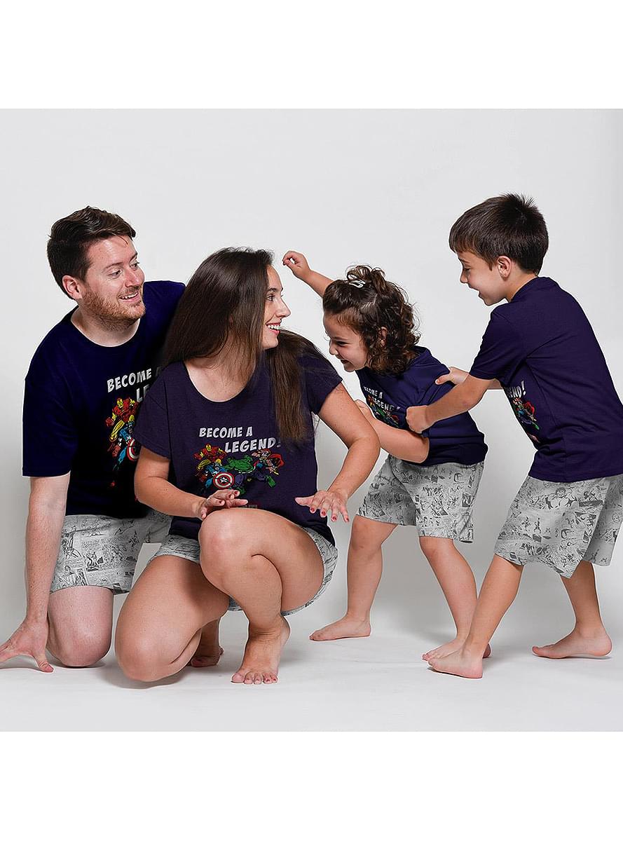 Pyjama Marvel Super-Héros court homme