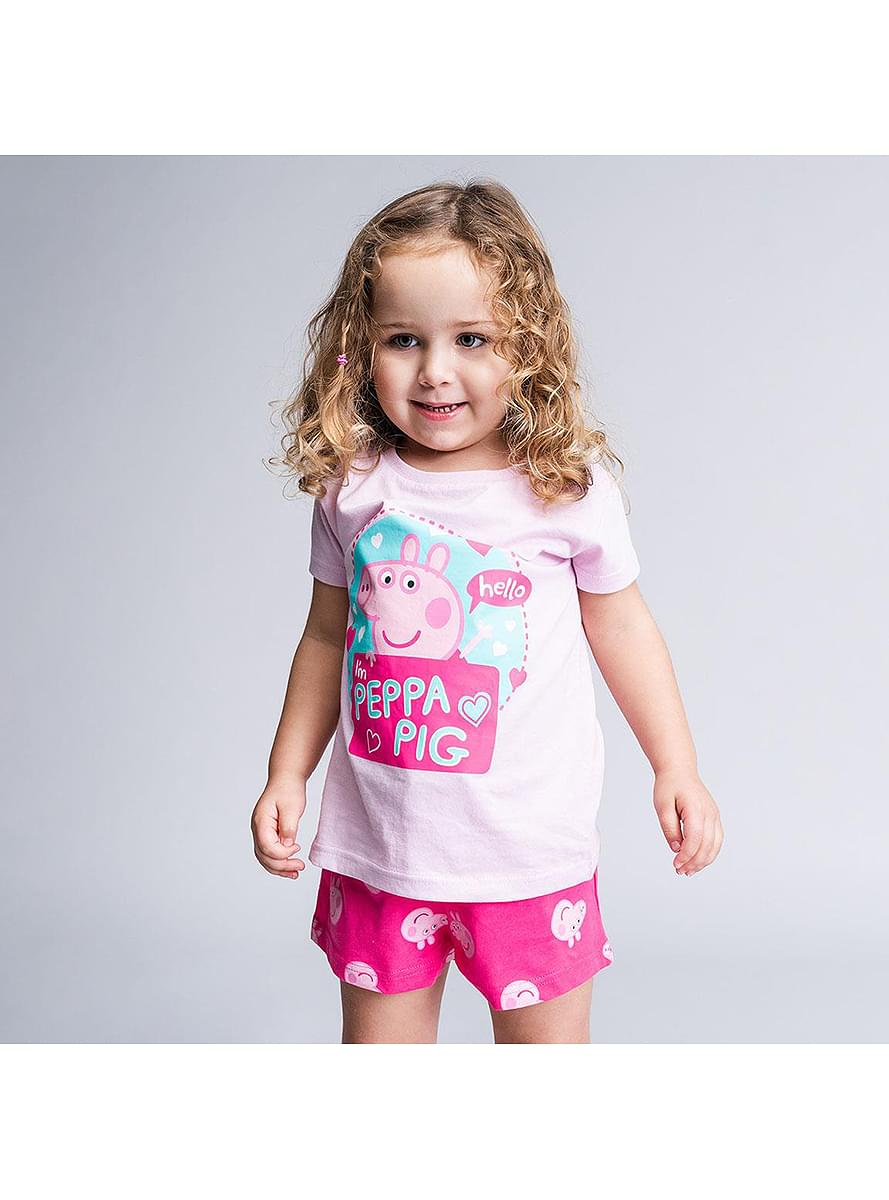 Pijama Peppa Pig corto para niña