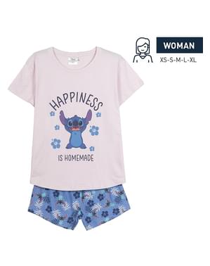 Pijama Stitch curto para mulher - Lilo & Stitch
