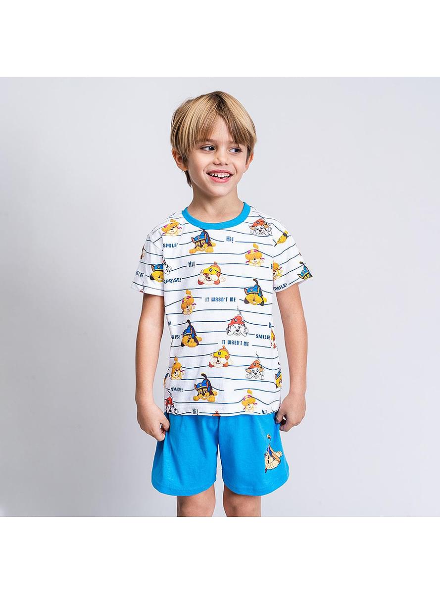 Pijama Patrulla Canina personajes corto para niño