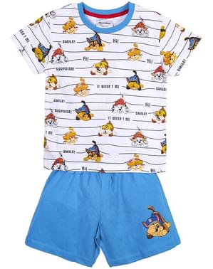 Pijama Patrulla Canina personajes corto para niño