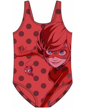 Costum de baie cu figurina Ladybug pentru fete