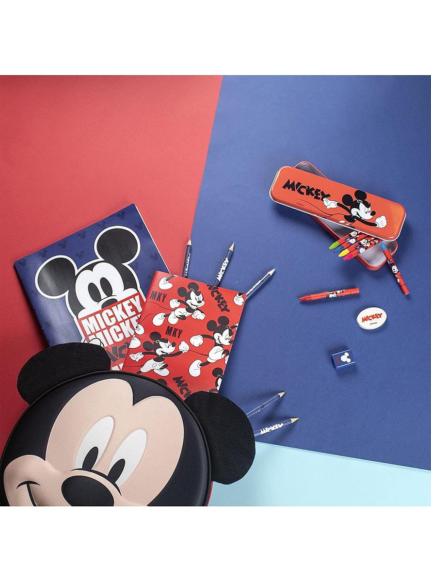 Червен канцеларски комплект Mickey Mouse