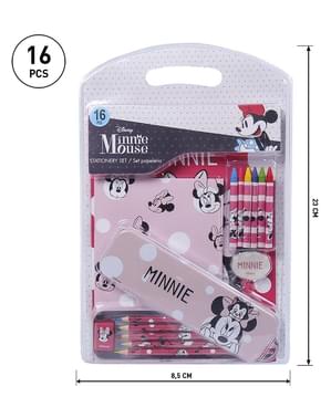 Astuccio per la Scuola con Accessori Minnie Mouse Rosa (22 pcs