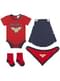 Wonder Woman kombinezon, čarape i komplet za bebe