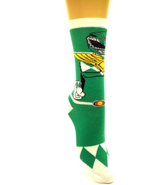 Groene Power Ranger-sokken voor volwassenen