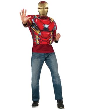 Pria Berotot Iron Man Captain America Kit Kostum Perang Saudara