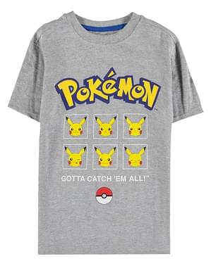 Camiseta Pikachu y Pokeball para niños - Pokémon