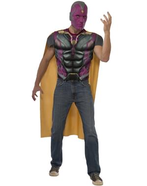 Muskuløs Vision kostyme sett til mann